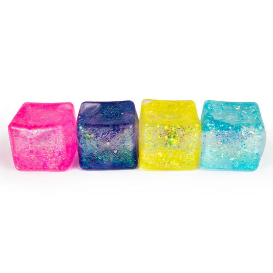 Squish Toy - 12ct - Cube Glitter