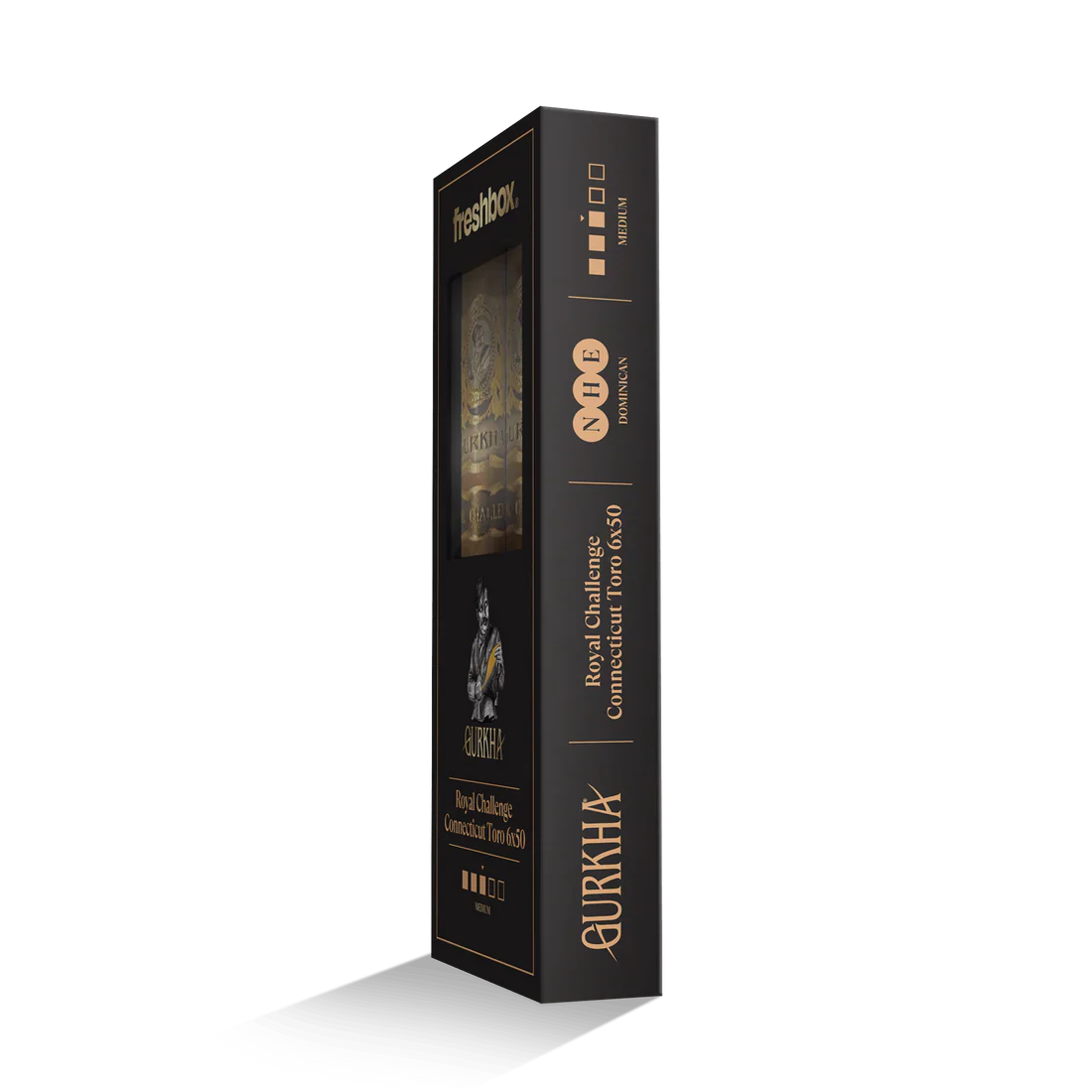 Gurkha Royal Challenge Connecticut Toro 6x50 FreshBox Cigars - 3pk - 6ct
