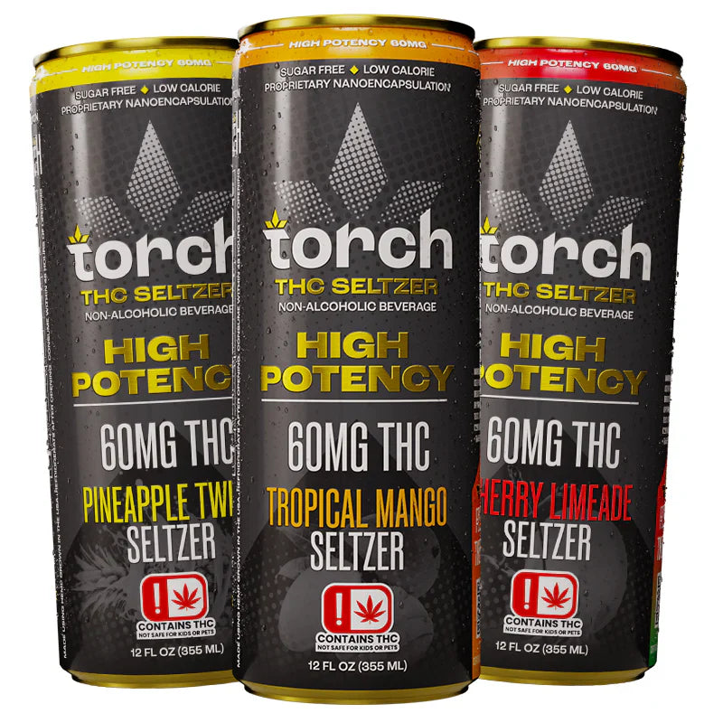 Torch High Potency 60mg D9 Seltzer - 12oz - 4ct