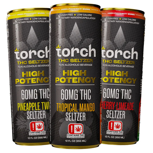 Torch High Potency 60mg D9 Seltzer - 12oz - 4ct
