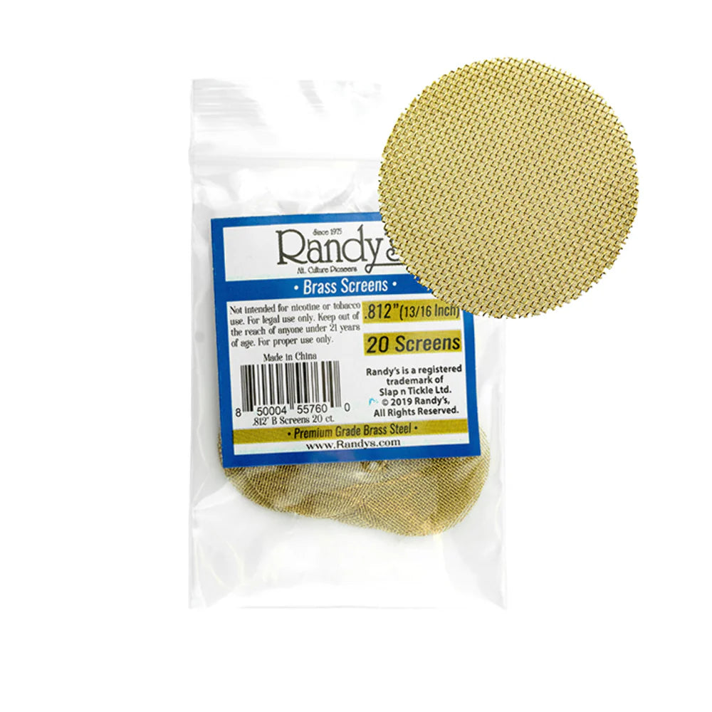 Randy's Screens - 0.812" Brass - 20pk - 36ct