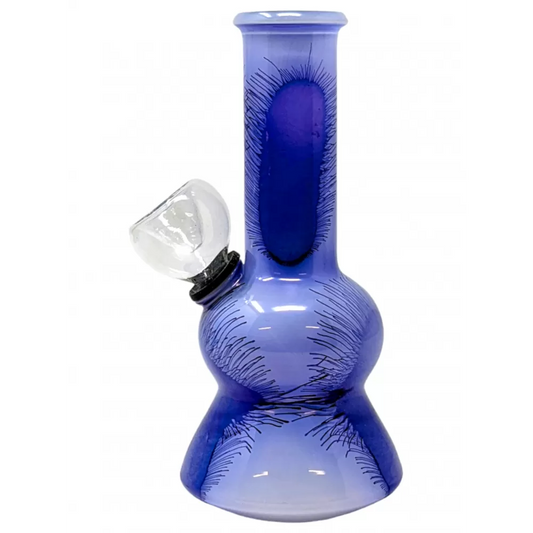 WP - 5" Color Flower Glass on Rubber - Asst [ RJA64 ] +