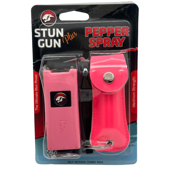 Stun Gun + Pepper Spray - Pink - CH-13PK