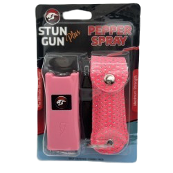 Stun Gun + Pepper Spray - Pink Bling - CH-13PPB