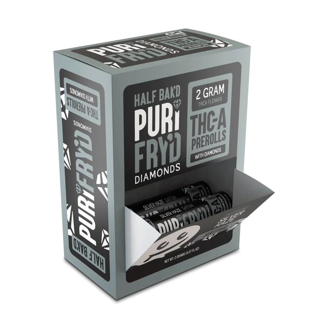 Half Bak'd PuriFry'd THC-A Diamond Prerolls | 20ct