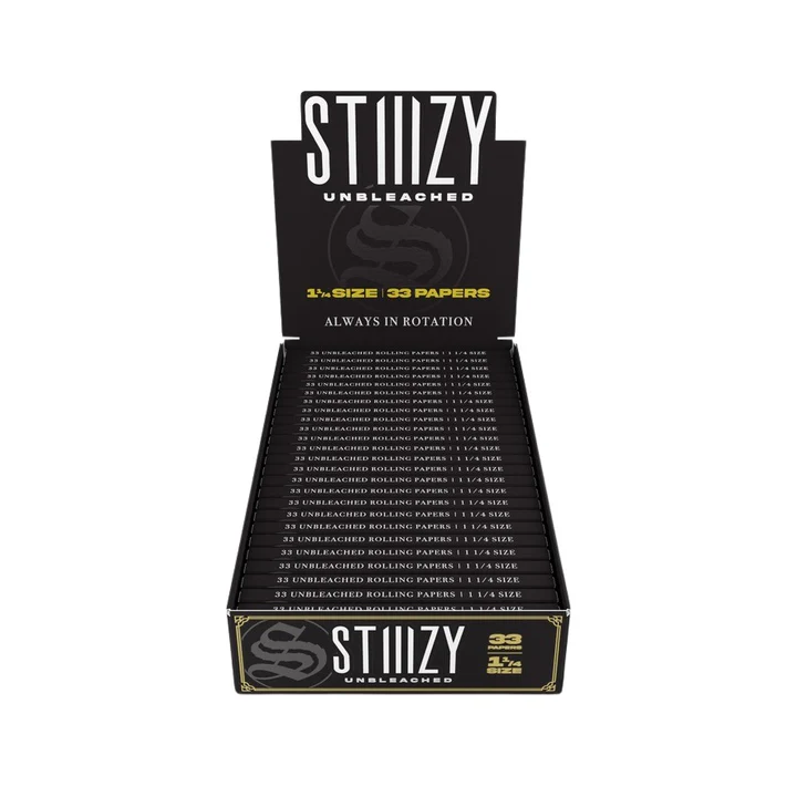Stiiizy Papers - 1 1/4 - 50ct - Organic Hemp, Classic, Ultra Thin, Unbleached