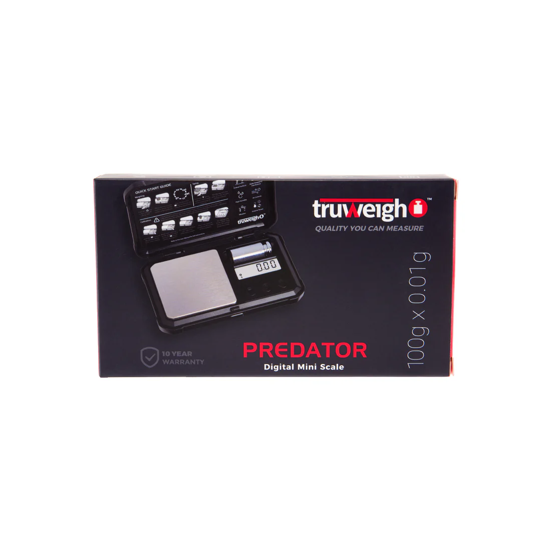 Truweigh - Scale - Predator - 100g x 0.01g - Black / White