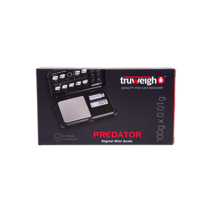 Truweigh - Scale - Predator - 100g x 0.01g - Black / White
