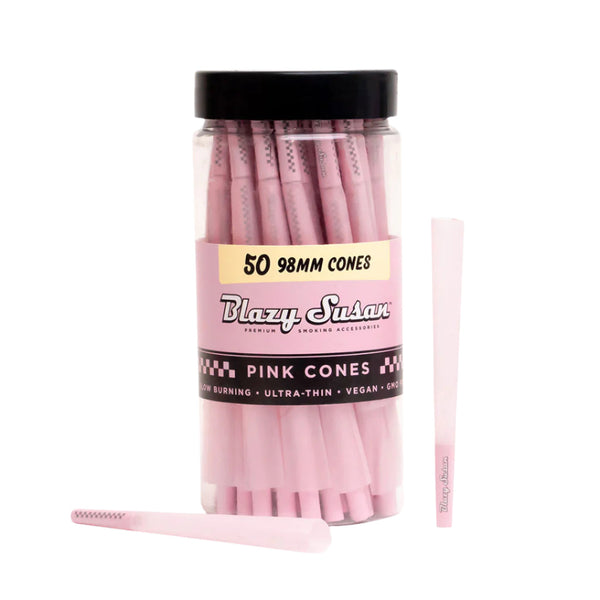 Blazy Susan - Cones - Pink - 98mm - 50ct Jar