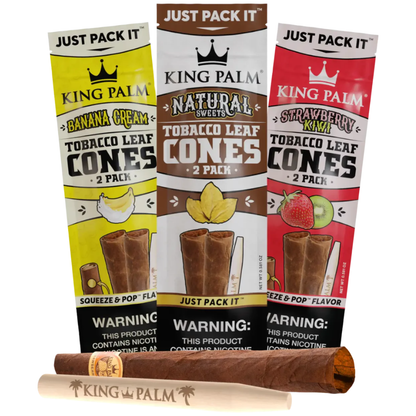 King Palm - Tobacco Leaf Cones - 2pk - 10ct