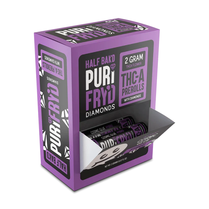 Half Bak'd PuriFry'd THC-A Diamond Prerolls | 20ct
