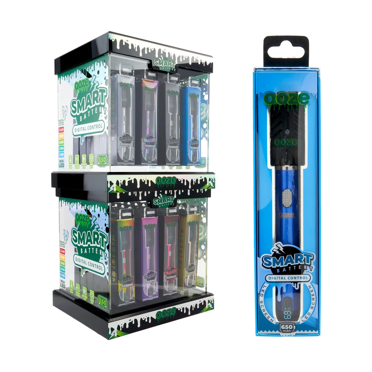 Ooze - Display - Smart Battery - Assorted Colors - 48ct