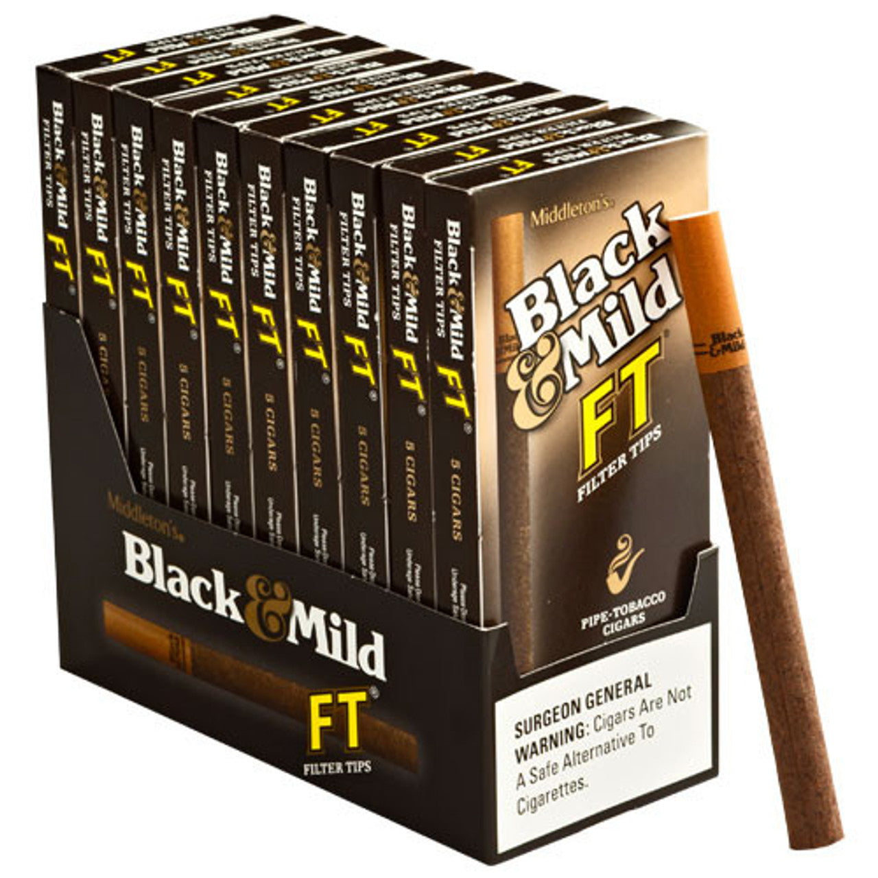 Black & Mild - Cigars - Sweets Filter - 110mm - 5pk - 10ct