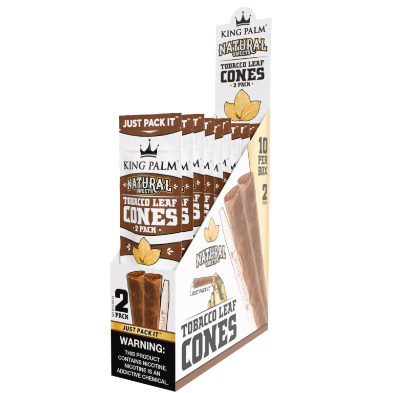King Palm - Tobacco Leaf Cones - 2pk - 10ct