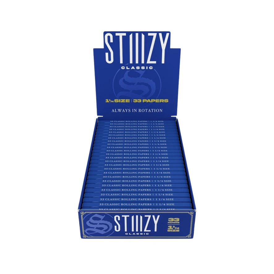 Stiiizy Papers - 1 1/4 - 50ct - Organic Hemp, Classic, Ultra Thin, Unbleached