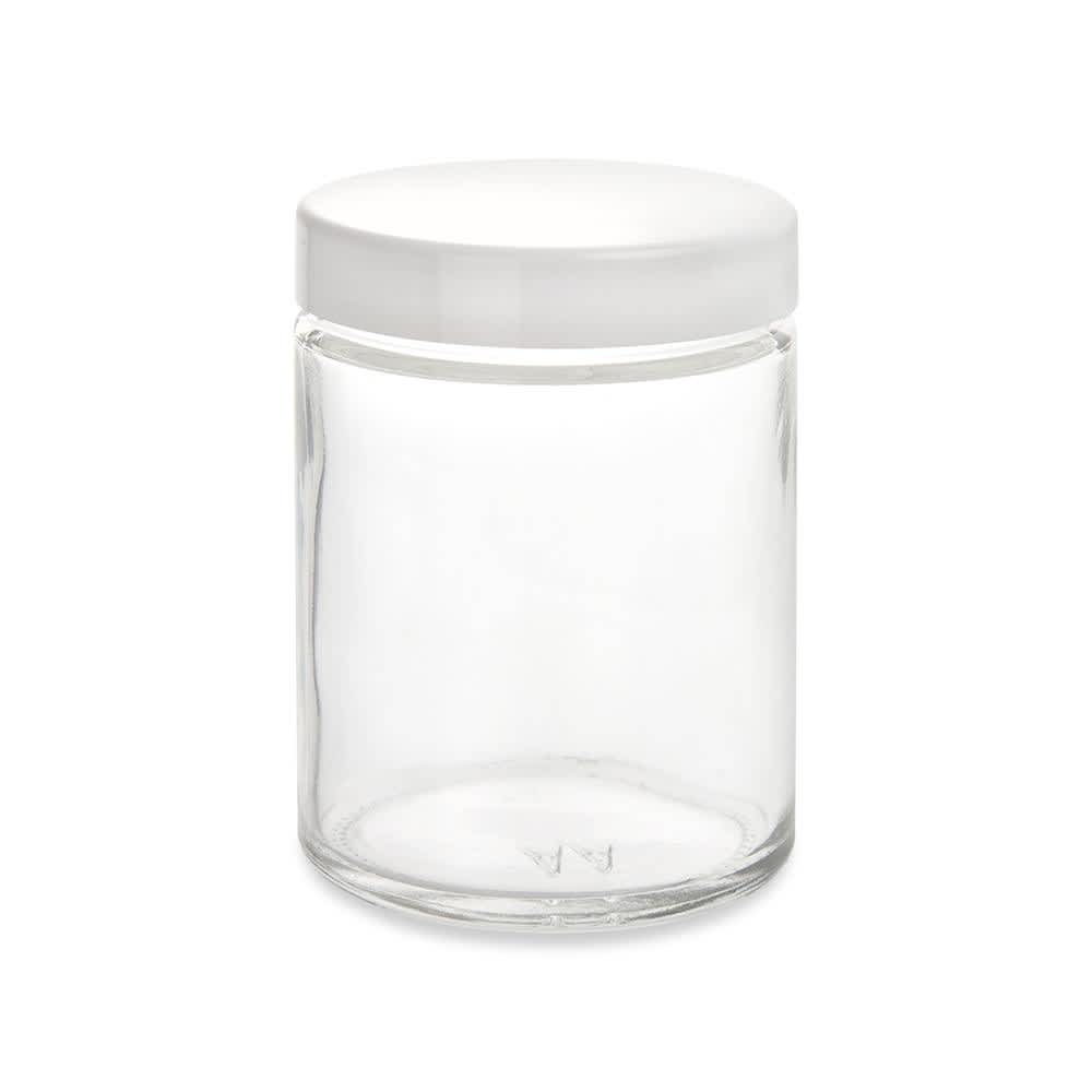 Loud Lock Glass Jars w/ Lid - 4oz - White - 90ct