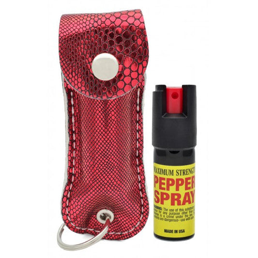 Pepper Spray Keychain - Red Snake - 1/2oz - CH-31