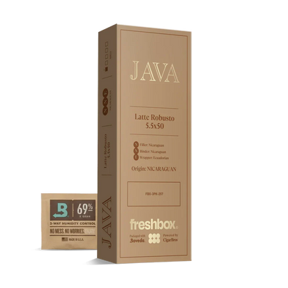 Java Latte Robusto 5.5x50 FreshBox Cigars - 3pk - 6ct