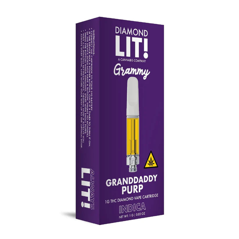 Lit! - 1g Grammy Diamond Lit Vape Carts - 5ct