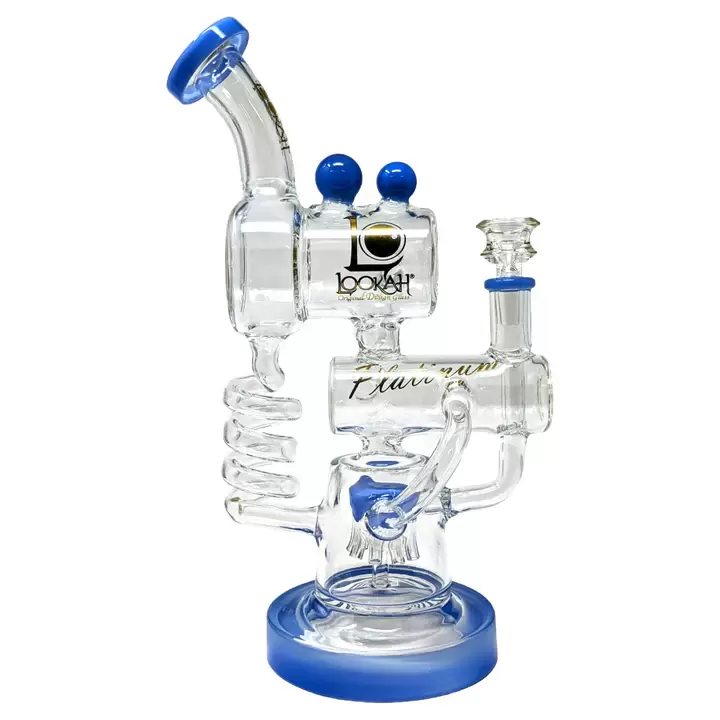 Lookah Shower Perc Double Chamber Coil Recycler 11"