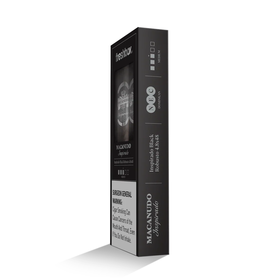 Macanudo Inspirado Black Robusto 4.8x48 FreshBox Cigars - 3pk - 6ct