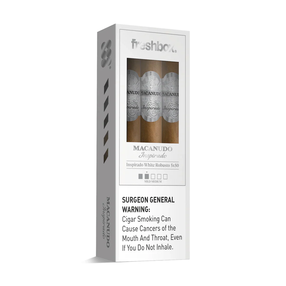 Macanudo Inspirado White Robusto 5x50 FreshBox Cigars - 3pk - 6ct