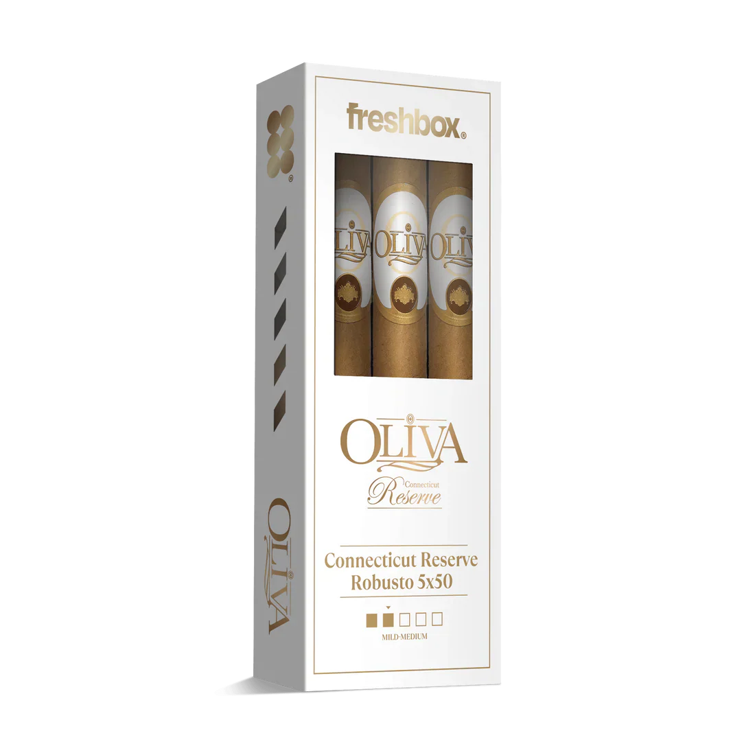 Oliva Connecticut Reserve Robusto 5x50 FreshBox Cigars - 3pk - 6ct