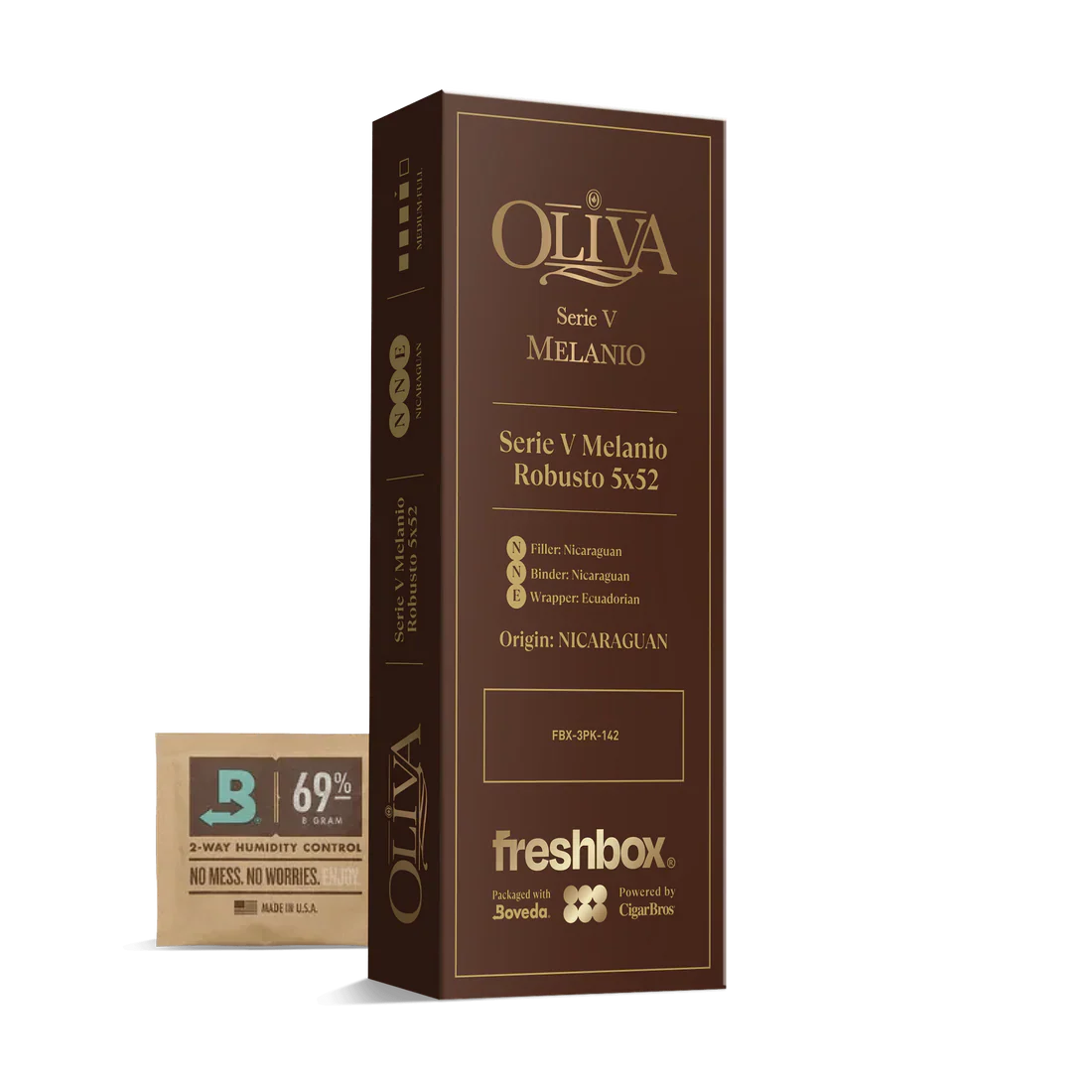 Oliva Serie V Melanio Robusto 5x52 FreshBox Cigars - 3pk - 6ct