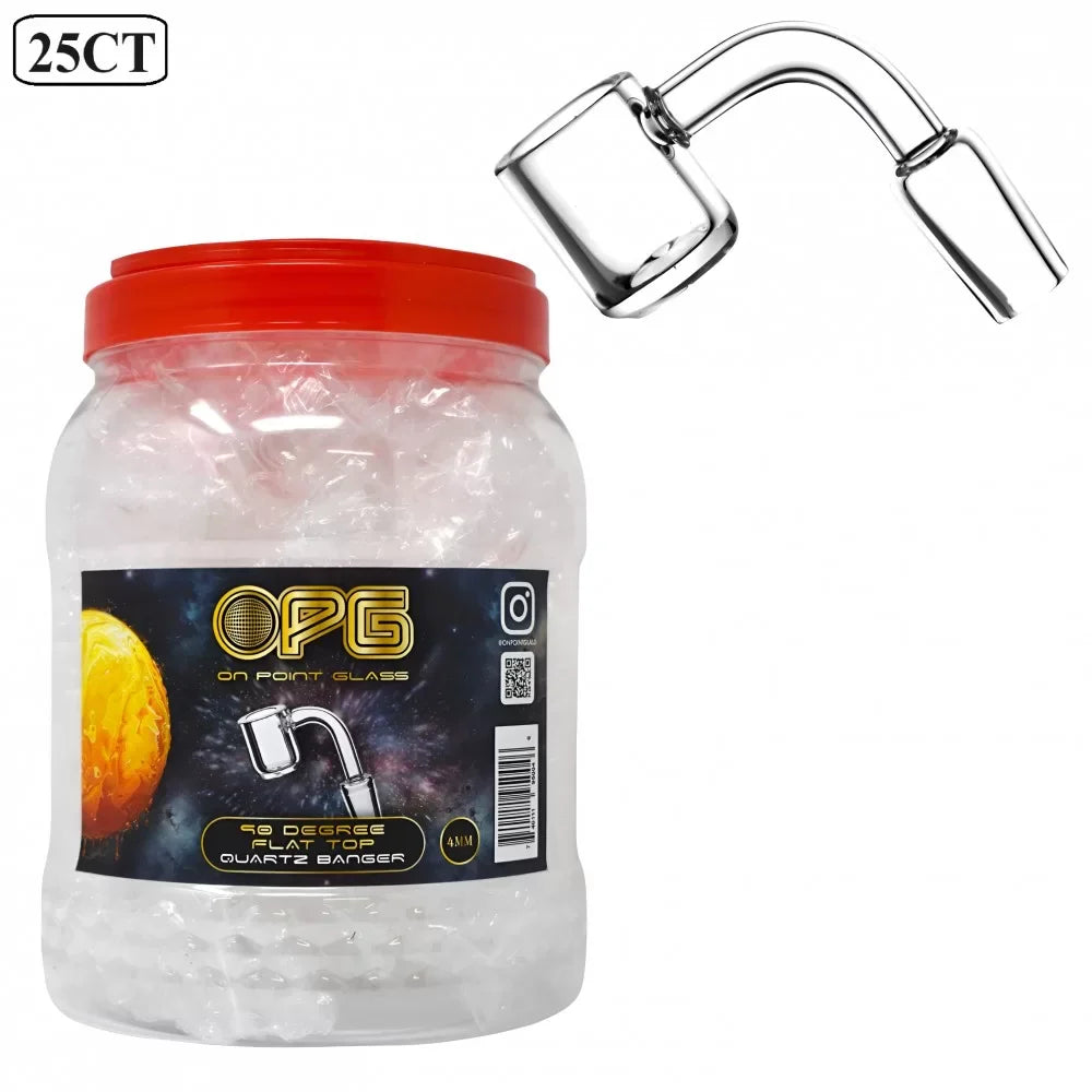On Point Glass Bangers - 4mm Flat Top - 14M/90 - 25ct