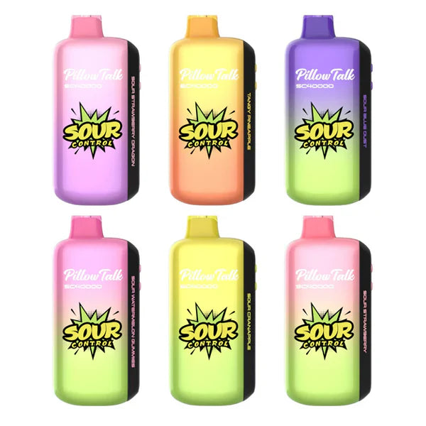 Pillow Talk SC40k 5% - Sweet & Sour Flavor Variety Pack - 20ml - 5ct