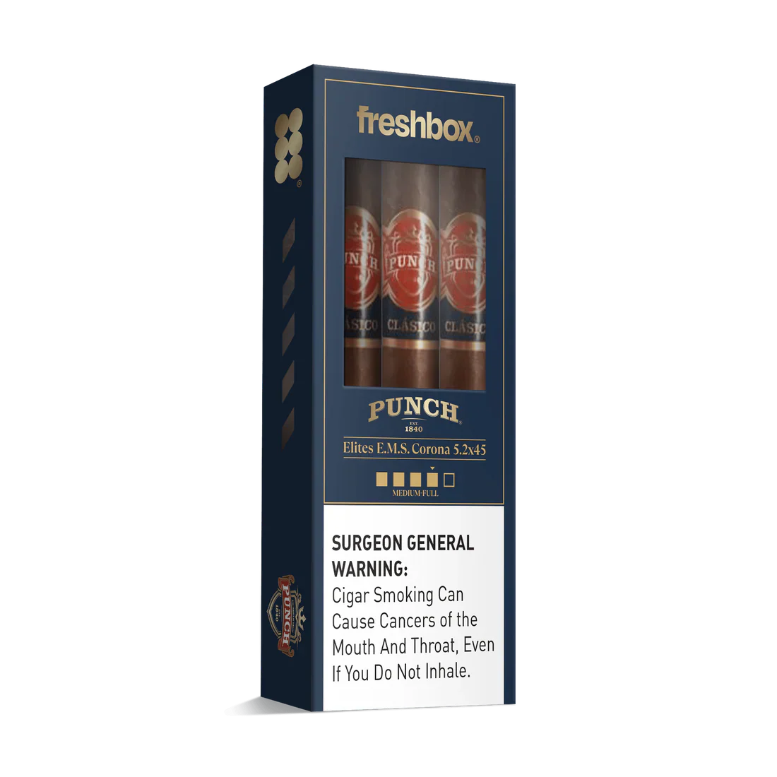 Punch Elites E.M.S. 5.2x45 FreshBox Cigars - 3pk - 6ct