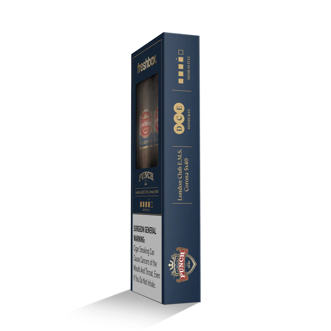 Punch London Club E.M.S. 5x40 FreshBox Cigars - 3pk - 6ct