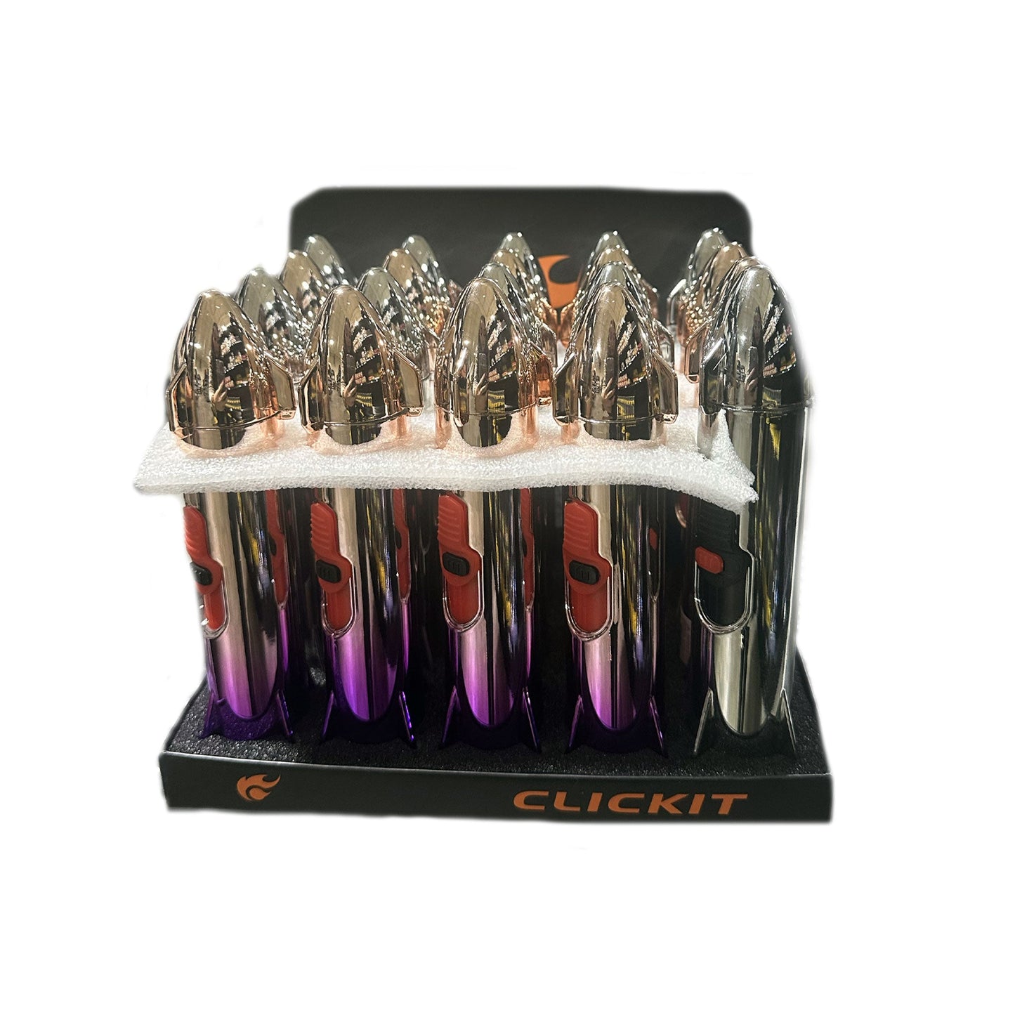 Clickit - Torch Lighter - Rocket - 20ct