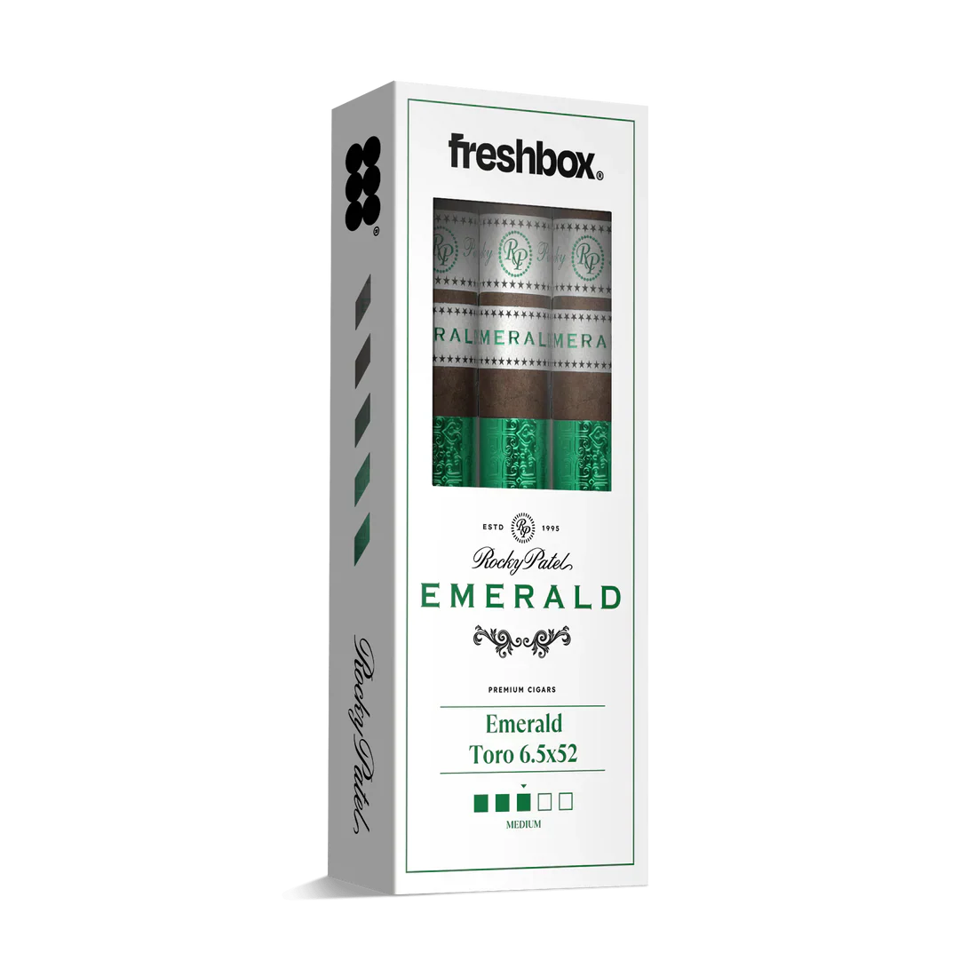 Rocky Patel Emerald Toro 6.5x52 FreshBox Cigars - 3pk - 6ct