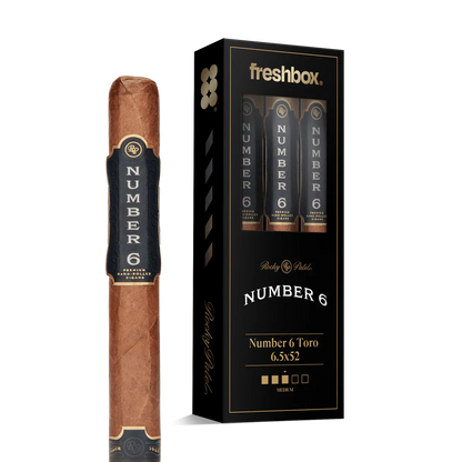 Rocky Patel Number 6 Toro 6.5x52 FreshBox Cigars - 3pk - 6ct