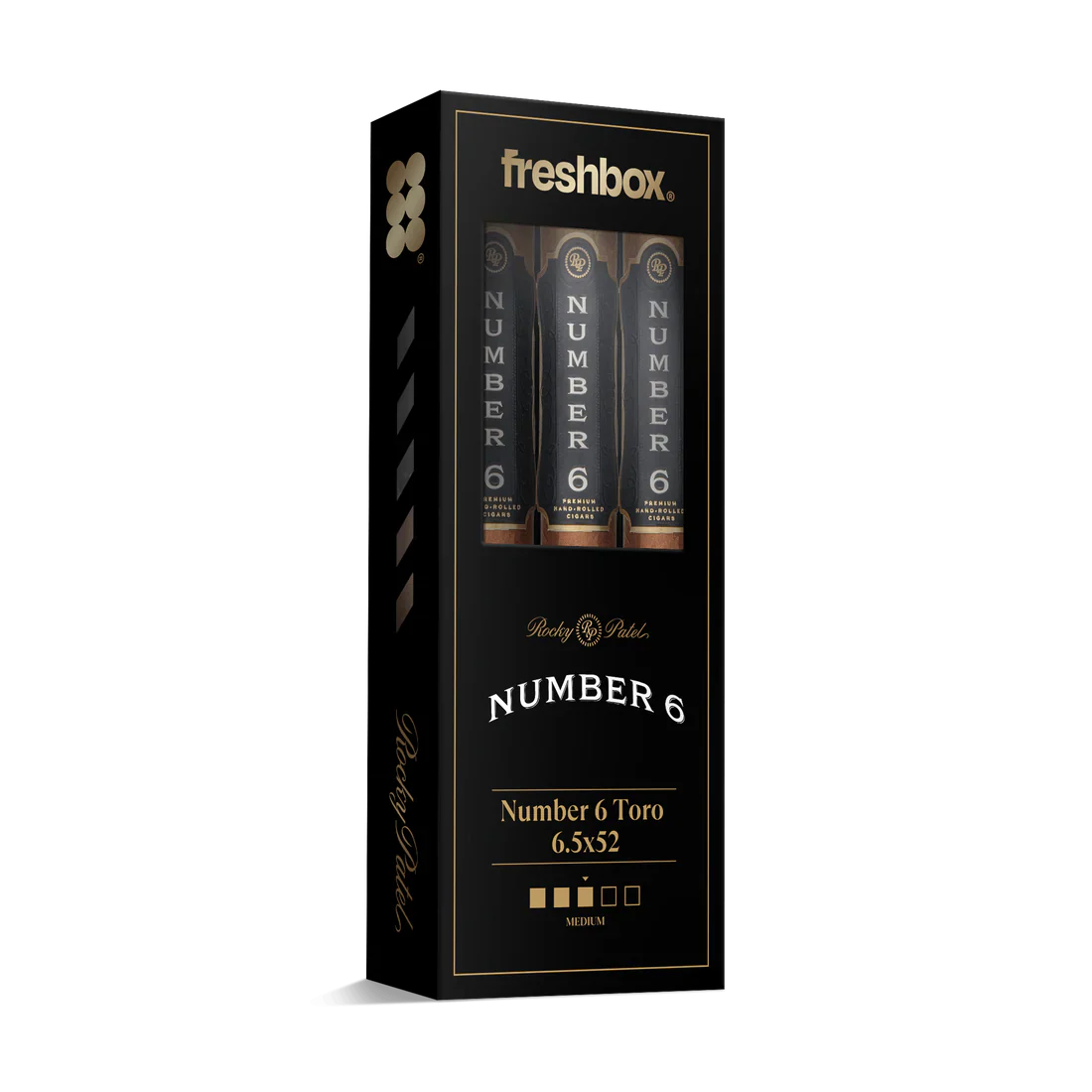 Rocky Patel Number 6 Toro 6.5x52 FreshBox Cigars - 3pk - 6ct