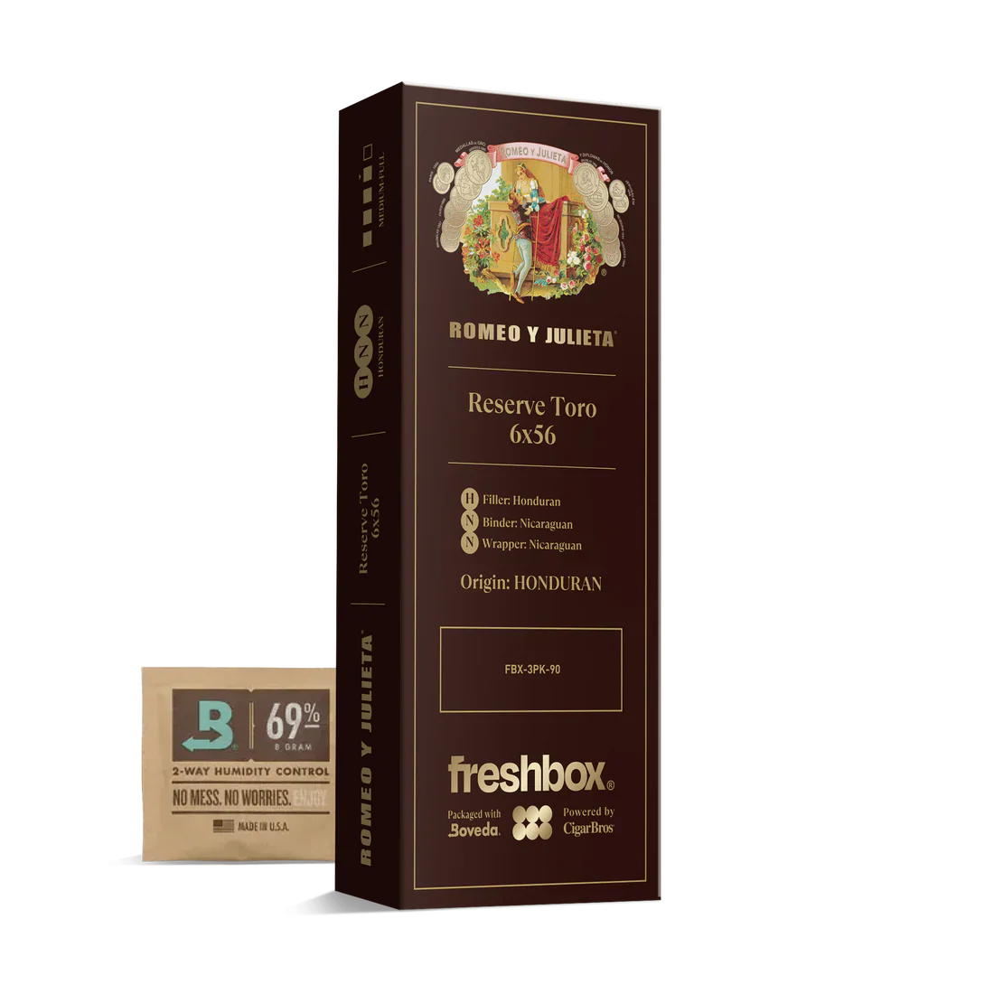 Romeo Y Julieta Reserve Toro 6x56 FreshBox Cigars - 3pk - 6ct