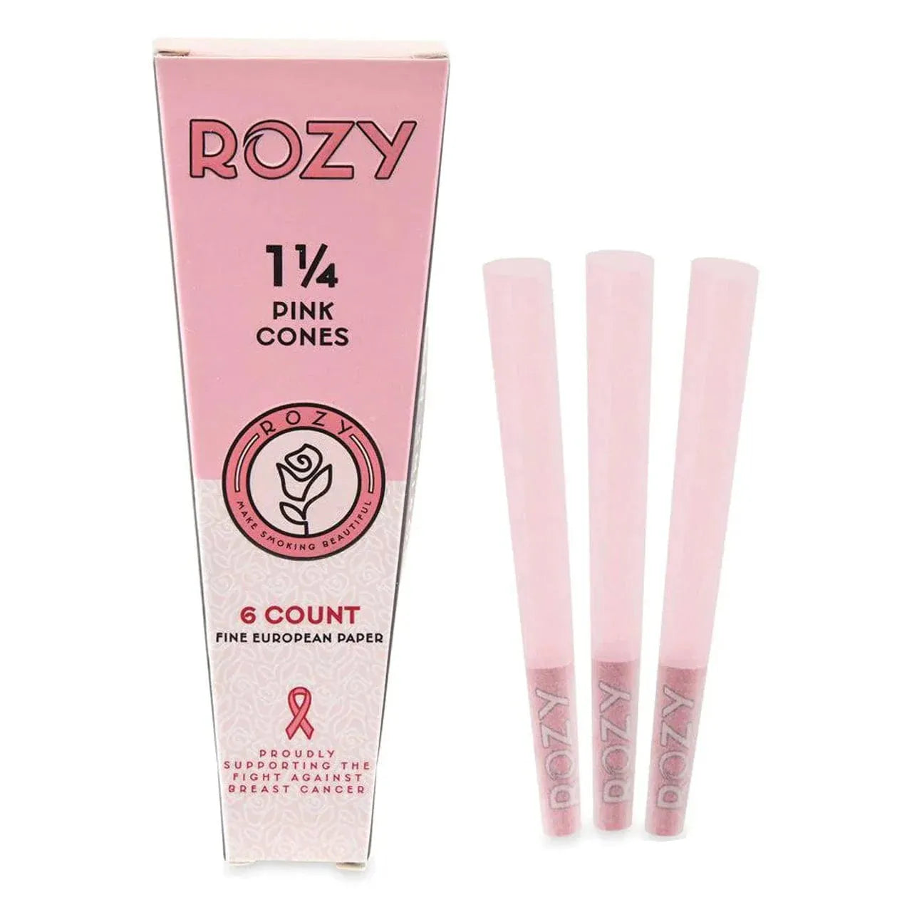 Rozy Pink Cones 1 1/4 - 6pk - 24ct