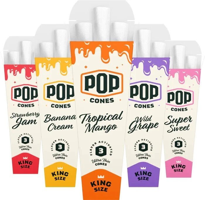 Pop - Cones - Ultra Thin King Size - 3pk - 24ct