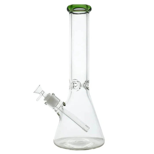 WP - 14" 7mm Ice-Pinch Color Accent Beaker Water Pipe - Assorted Colors