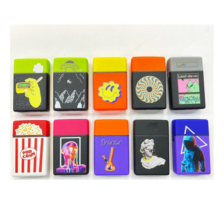 Zengaz Premium Jet Lighters Cube Display - Chip Jet - 48ct