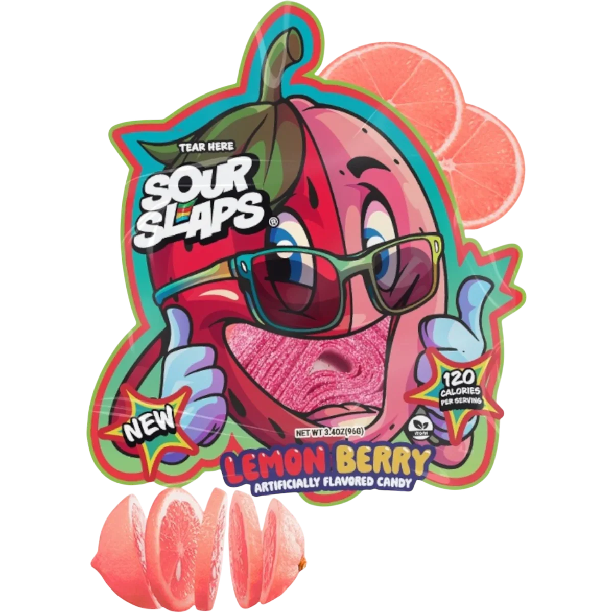 Sour Slaps Candy Floor Display