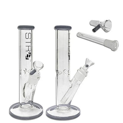 Str8 - WP - 10" Straight Tube w/ Ice Catcher - Blue +