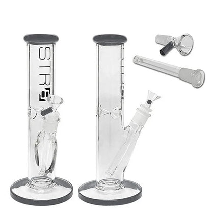 Str8 - WP - 12" Straight Tube w/ Ice Catcher - Blue +