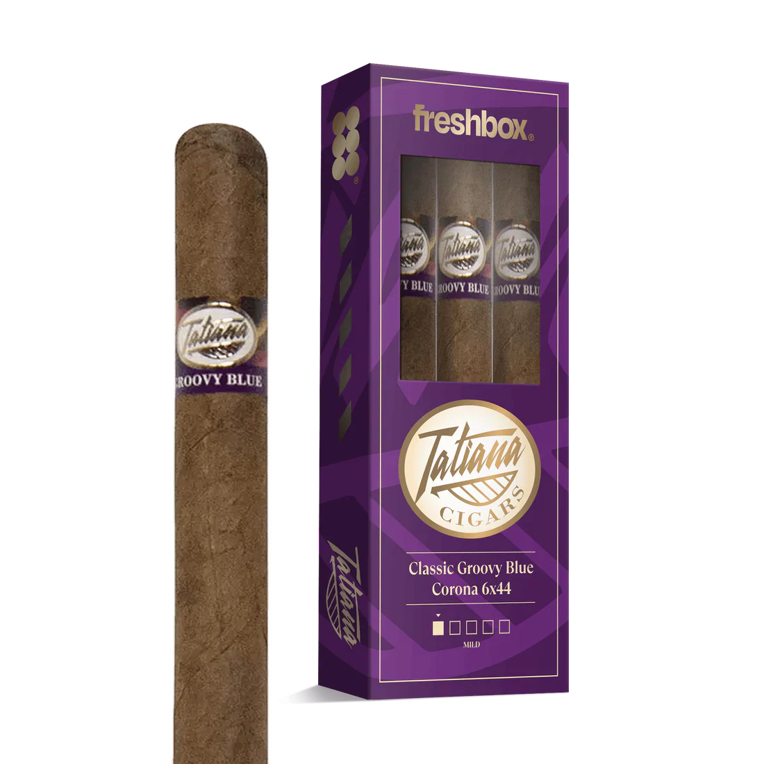 Tatiana Classic Groovy Blue Corona 6x44 FreshBox Cigars - 3pk - 6ct