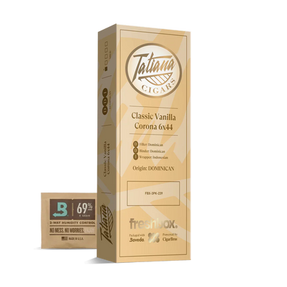 Tatiana Classic Vanilla Corona 6x44 FreshBox Cigars - 3pk - 6ct