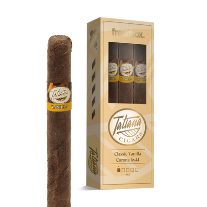 Tatiana Classic Vanilla Corona 6x44 FreshBox Cigars - 3pk - 6ct