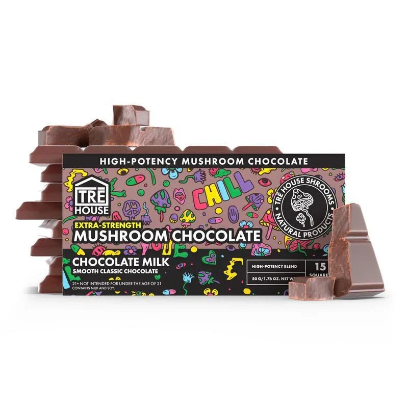 Tre House - Extra Strength Mushroom Chocolate Bars - 10ct