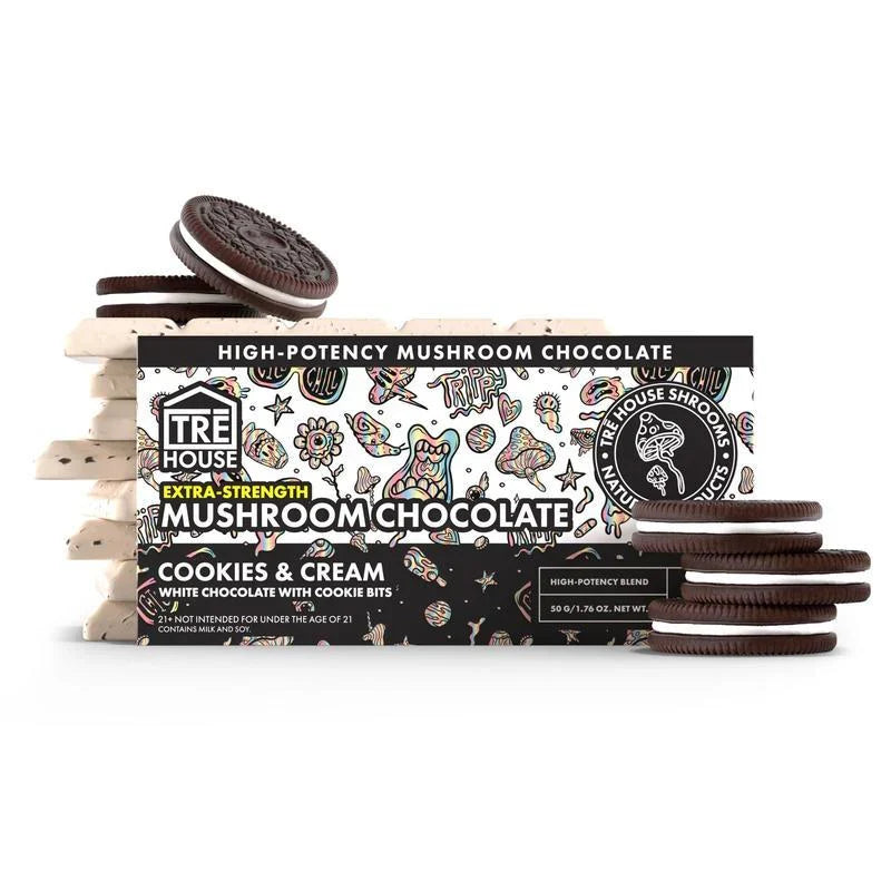 Tre House - Extra Strength Mushroom Chocolate Bars - 10ct