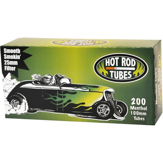 Hot Rod - Cig Tubes - 100's - Menthol - 200pk - 5ct [ 2471E ] +